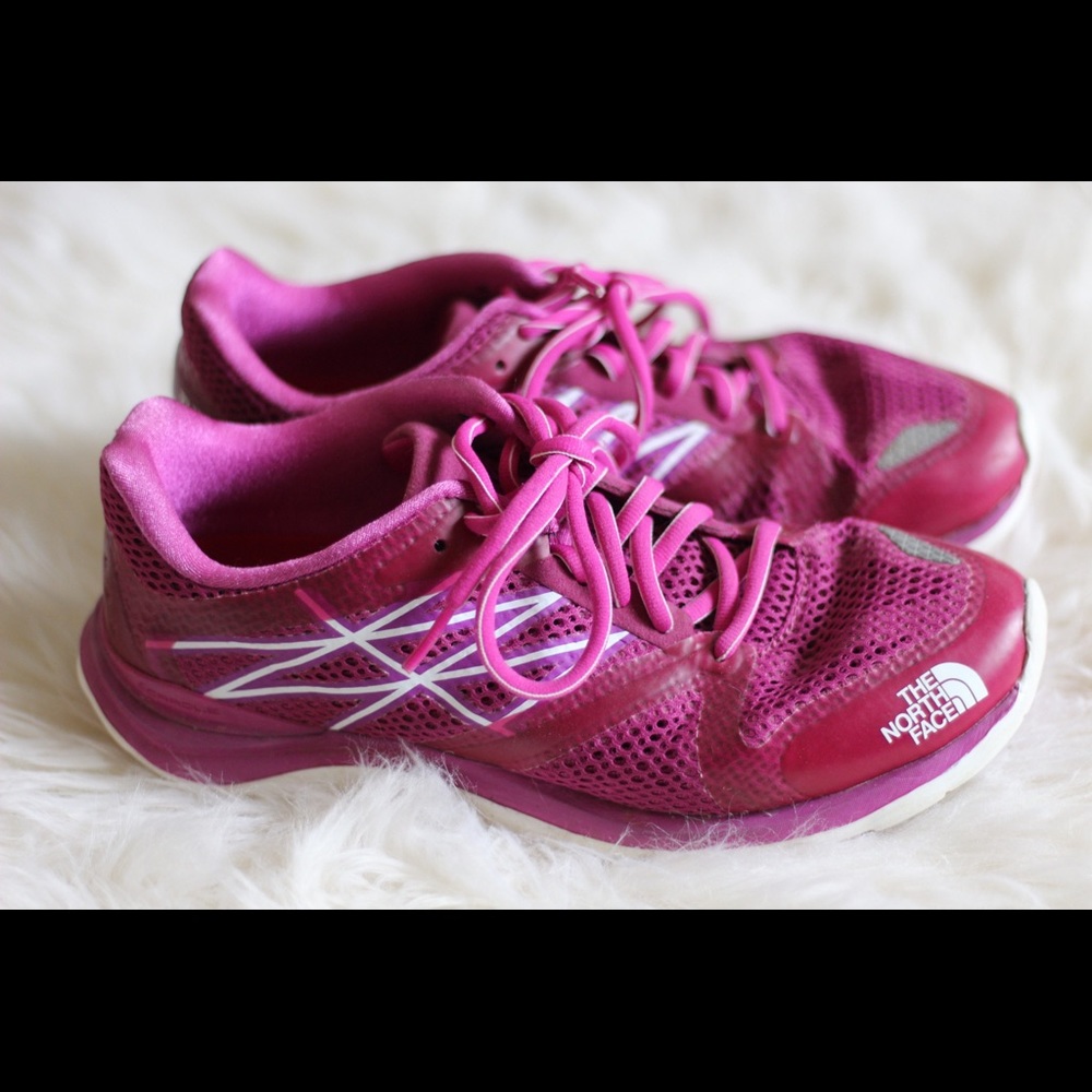 REDUCED! North Face Fuchsia Sneakers